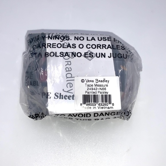 Vera Bradley Tape Measure in Painted Paisley - Picture 7 of 9